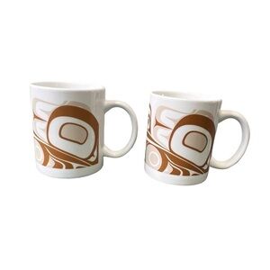 Native Northwest Coffee Mugs Set of 2 Art By T.J. Young Haida